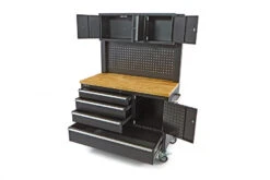 HBM Gereedschapswagen Met Kastenwand, Houten Werkblad, 122 Cm, Zwart 11 HBM Gereedschapswagen Met Kastenwand, Houten Werkblad, 122 Cm, Zwart -Huishoudelijk Gereedschap Winkel hbm 005 110.jpg 1200x600 1a746ebc88