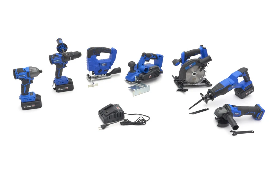 HBM Combiset Op Accu, 7-delig, 18V 5,0Ah Power20.5 3 HBM Combiset Op Accu, 7-delig, 18V 5,0Ah Power20.5 - Afbeelding 3