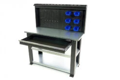 HBM Professionele Stalen 3 Laags Werkbank Met La En Achterwand 137 Cm -Huishoudelijk Gereedschap Winkel hbm 033 111.jpg 1200x600 51998ebc88