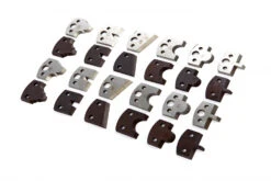 HBM 100 Mm Profi Houtfreeskop Met 7 Sets Messen