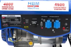 HBM 4300W Generator, Aggregaat Met 389 Cc Benzinemotor, 2 X 230 V / 12 V -Huishoudelijk Gereedschap Winkel hbm 066 143.jpg 1200x600 c7f31ebc88