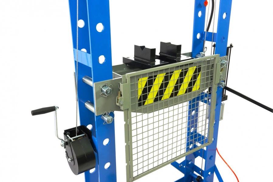 HBM 50 Ton Professionele Raamwerkpers, Werkplaatspers Met Veiligheidsrek 7 HBM 50 Ton Professionele Raamwerkpers, Werkplaatspers Met Veiligheidsrek - Afbeelding 7