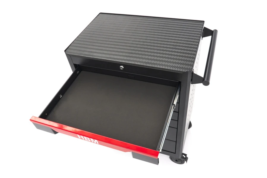 HBM Gereedschapswagen 7 Laden, 68 Cm , Zwart 6 HBM Gereedschapswagen 7 Laden, 68 Cm , Zwart - Afbeelding 6