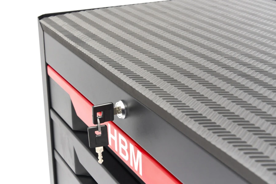 HBM Gereedschapswagen 7 Laden, 68 Cm , Zwart 7 HBM Gereedschapswagen 7 Laden, 68 Cm , Zwart - Afbeelding 7