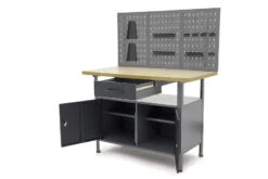 HBM Werkbank Met Deuren 120 X 60 X 145 Cm 13 HBM Werkbank Met Deuren 120 X 60 X 145 Cm -Huishoudelijk Gereedschap Winkel hbm 132 130.jpg 1200x600 07aaeebc88