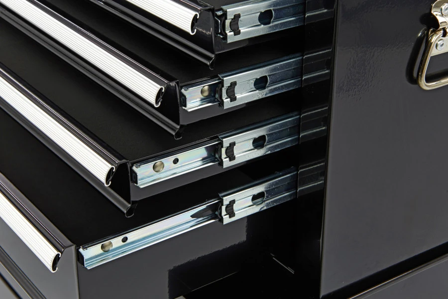 HBM Gereedschapswagen Met Opzetkast 61 Cm, Zwart 3 HBM Gereedschapswagen Met Opzetkast 61 Cm, Zwart - Afbeelding 3