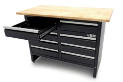 HBM 120 Cm Werkbank Met 8 Laden En Massief Houten Werkblad -Huishoudelijk Gereedschap Winkel hbm 2043 16.jpg 1200x600 19e4eebc88