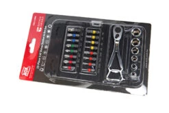 AOK 23 Delige Professionele ¼” Doppenset En Bitset Met Ratel In Handige Opbergetui -Huishoudelijk Gereedschap Winkel hbm 4161.jpg 1200x600 a9e0bebc88