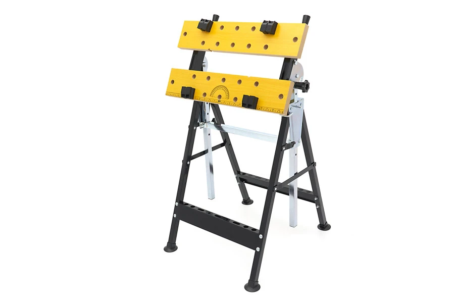 HBM Draagbare Werkbank Met In Hoogte Verstelbaar En Kantelbaar Werkblad 3 HBM Draagbare Werkbank Met In Hoogte Verstelbaar En Kantelbaar Werkblad - Afbeelding 3