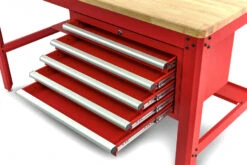 HBM 155 Cm Professionele Werkbank Met 5 Laden En Houten Werkblad, ROOD -Huishoudelijk Gereedschap Winkel hbm 612.jpg 1200x600 f6cedebc88